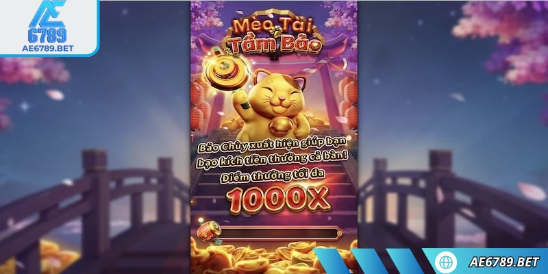 Mèo chiêu tài AE6789: Khám phá slot game phong thủy độc đáo 1 Thiết kế đồ họa công phu
